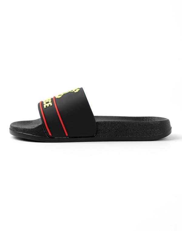 One Piece Boys Black Logo Sliders