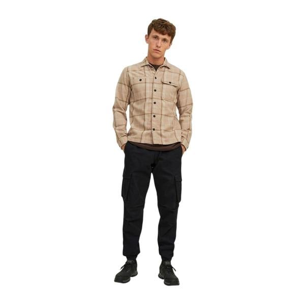 Jack And Jones Mens Plain Cargo Trousers - Black - 