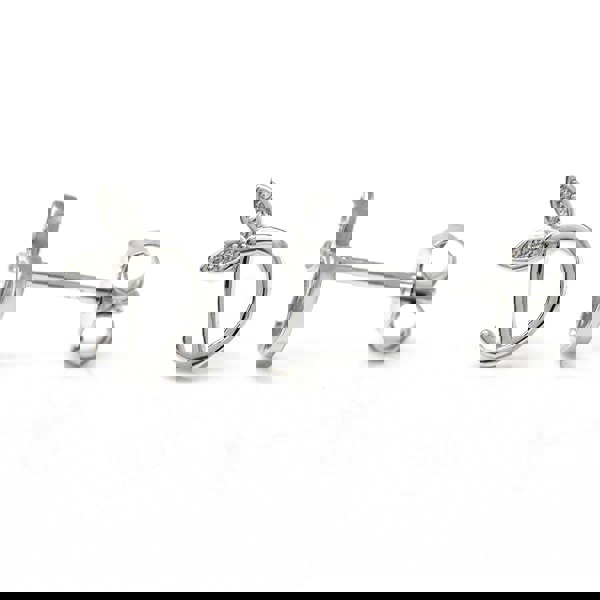 Say It With Winged Initial Earrings - Sterling Silver