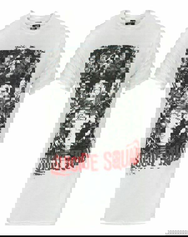 DC Comics Mens White Suicide Squad Short Sleeved T-Shirt