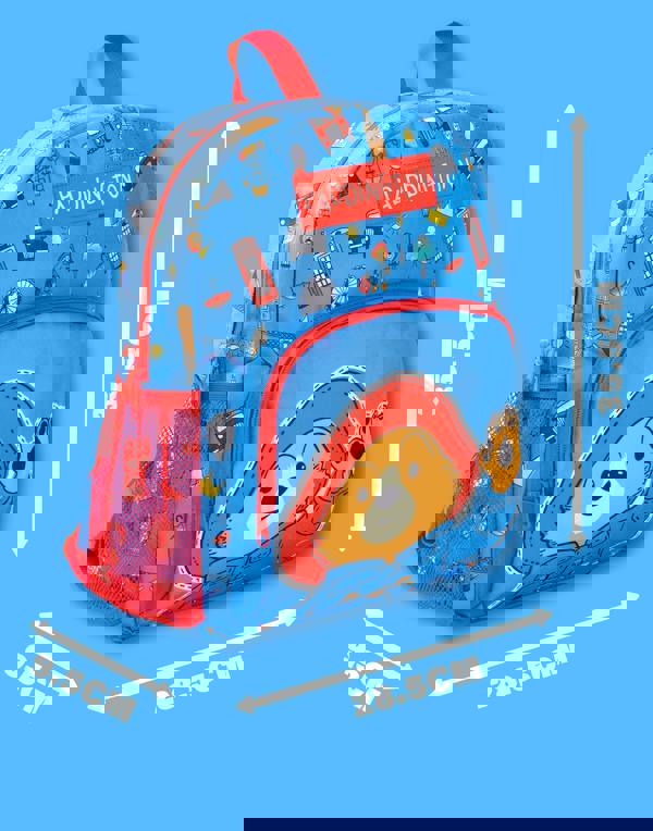 Paddington Bear Unisex Kids Blue Character Face Backpack (One Size)