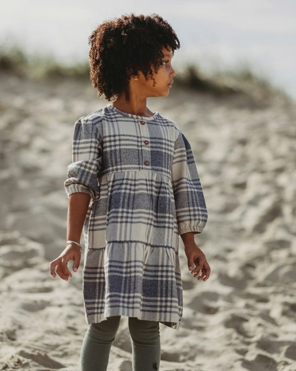 organic cotton Multicolour Brushed Check Print Dress - image 6