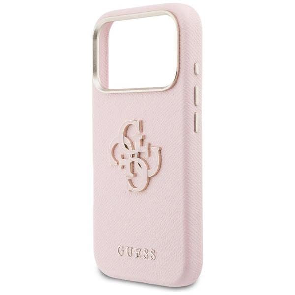 Guess FW Resin Big 4G Logo Case for iPhone 17 Pro 6.3" Pink - GUHCP17L5PS4RGGP