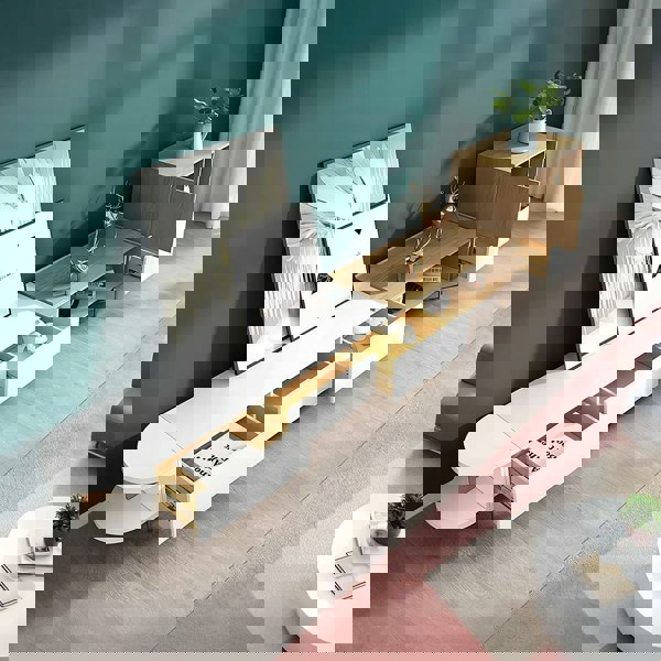 Harper TV Stand, Oak-Weilai Concept-Weilai Concept