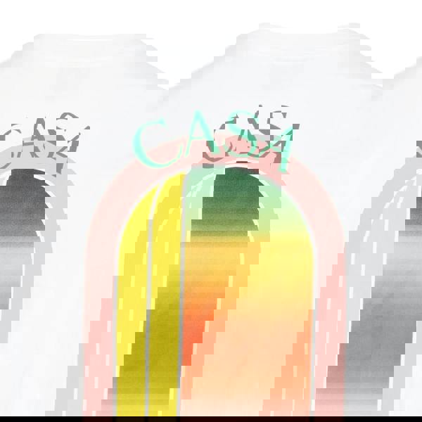 Casablanca Gradient Arch Design White T-Shirt