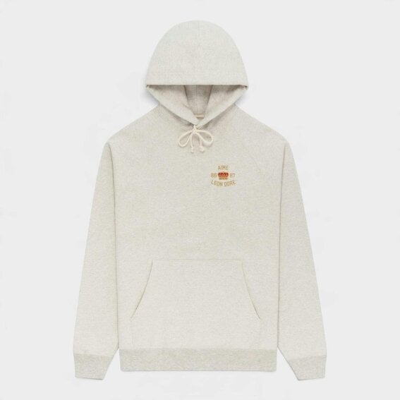 Aimé Leon Dore Crest Hoodie Oatmeal Melange Grey