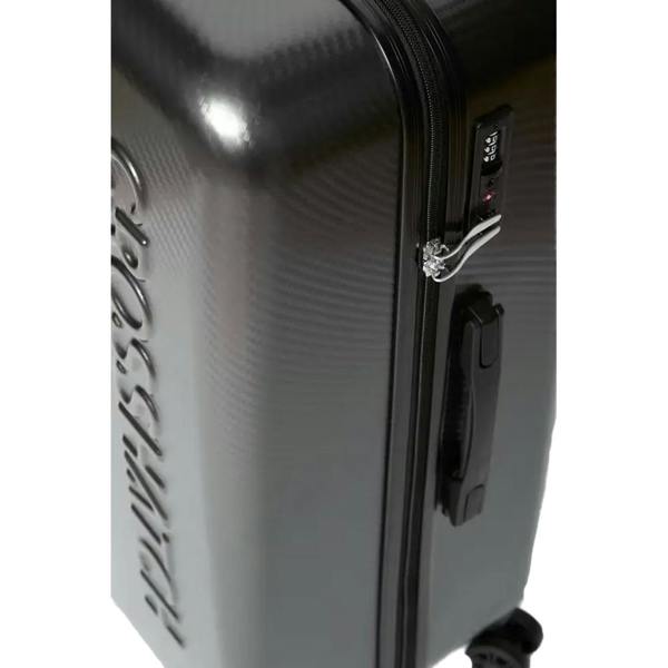 Crosshatch Escapade Embossed 4 Wheeled Suitcase (Pack of 3) - Charcoal - 