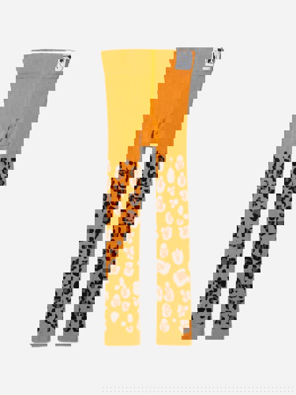 Mini Rodini Girls Organic Cotton Leopard Leggings (2 Pack) in Multicolour