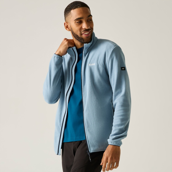 Regatta Mens Harrow Full Zip Fleece Jacket - Dusky Blue