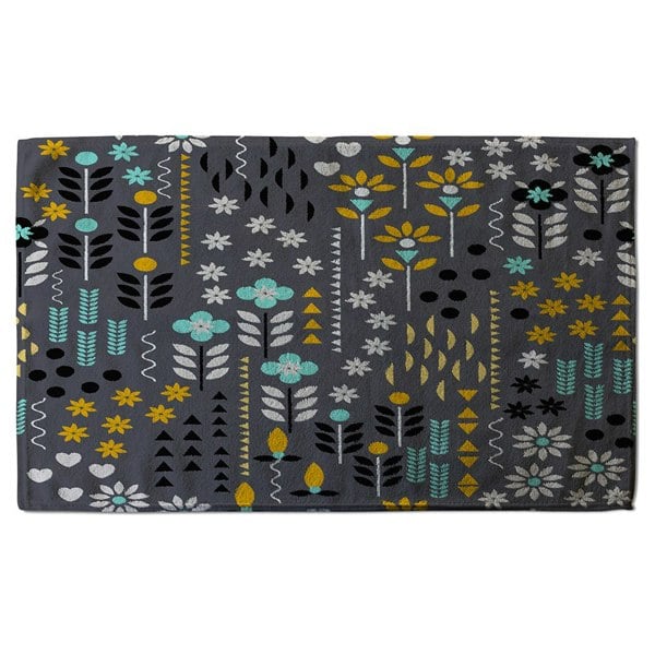 Benjamin Tate Design Flower Print (Bath Towel)