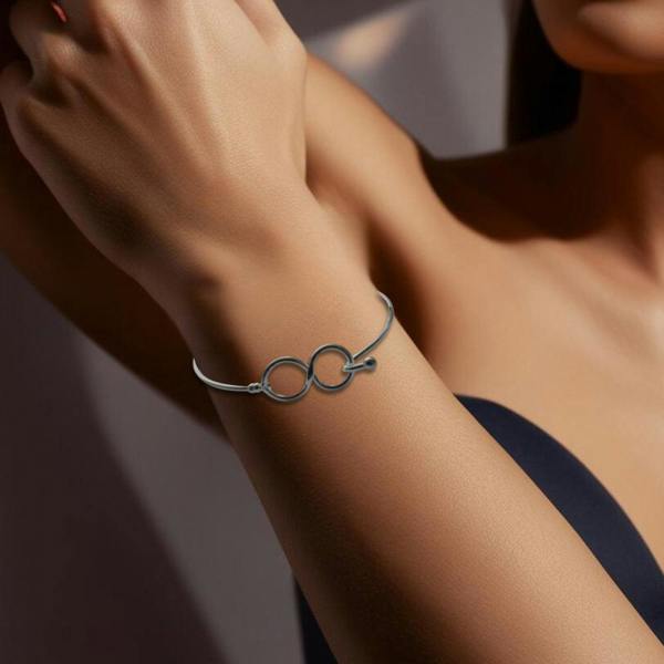 Aye Do Gifts Infinity Silver Bangle