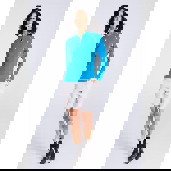 Mountain Warehouse Womens/Ladies Montana Half Zip Fleece Top - Bright Blue - 