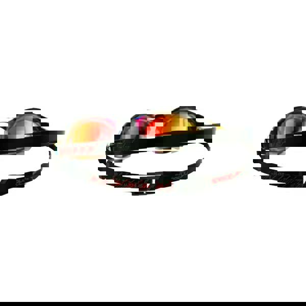 Speedo Fastskin Hyper Elite mirror swim goggles in black red frame