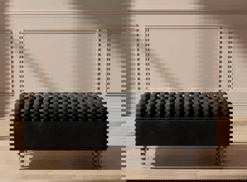 Modern Romo storage ottoman with padded top for comfort - ISTOOLS