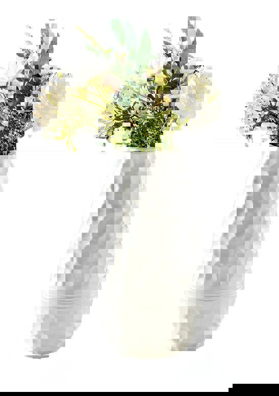 Anyhouz ANYDECO Flower Vase White Large Meteorite Nordic Style Table Decor