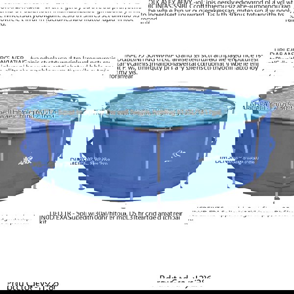 12ft Steel Frame Garden Swimming Pool & Filter Pump - 76cm Deep Kids Paddling - LoopsDirect