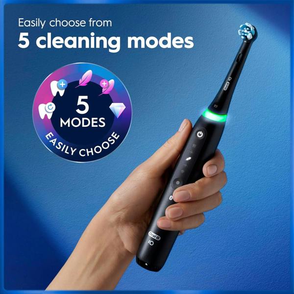 Dyzi iO5 Electric Toothbrush Pressure Sensor & Cleaning Modes Travel Case