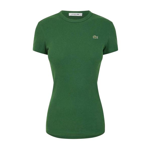 Lacoste Womens/Ladies Logo Slim T-Shirt - Green - 
