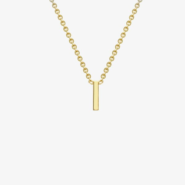 T. H. Baker 9ct Yellow Gold Mini Initial I Necklace 1.19.0158