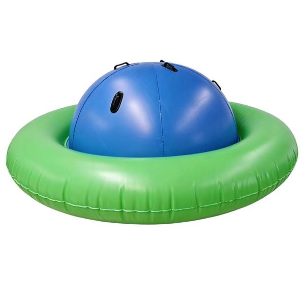 Gr8 Garden 88" Kids Inflatable Dome Rocker Bouncer Outdoor Garden Climbing & Seesaw Pool Play Toy