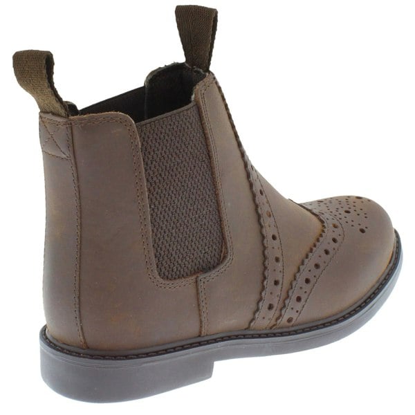 Frank James Cheltenham Boys Girls Brogue Chelsea Leather Jodphur Boots