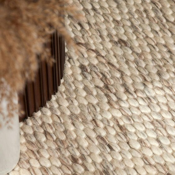 Hanse Home Lyon Wool Beans Rug Natural Cream Brown