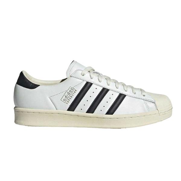 Adidas Mens Superstar Shell Leather Trainers - White/Black - 