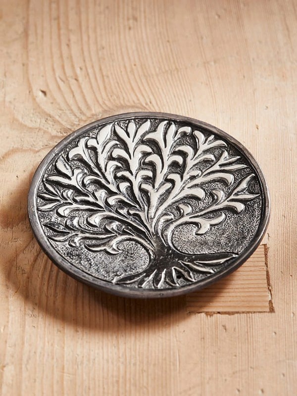 Namaste Tree Of Life Aluminium Incense Holder