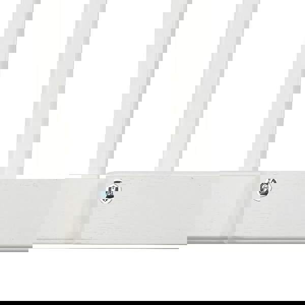 Bettacare Chunky Wooden Screw Fit Dog Gate, 63.5cm - 105.5cm, White, Wooden Dog Gate Gate, Screw Fit Pet Stair Gate, Puppy Gate