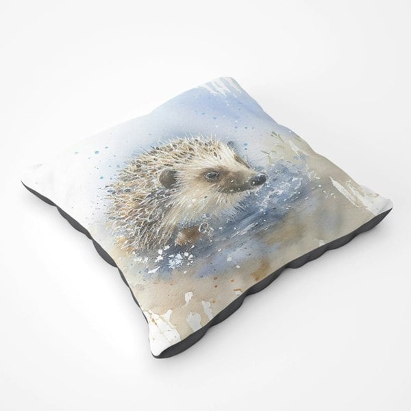 Warren Reed Hedgehog Watercolour Floor Cushion