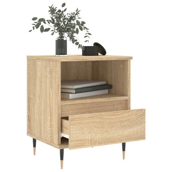 Berkfield Bedside Cabinet Sonoma Oak 40x35x50 cm Engineered Wood