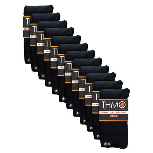 THMO 12 Pack Ladies Brushed Thermal Tights 0.5 TOG Warm Winter Seamless Tights