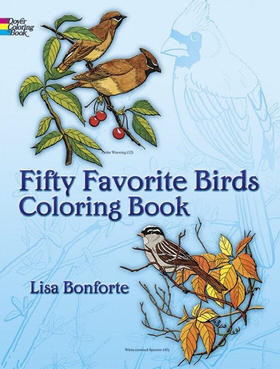 Fifty Favourite Birds Coloring Book - Lisa Bonforte