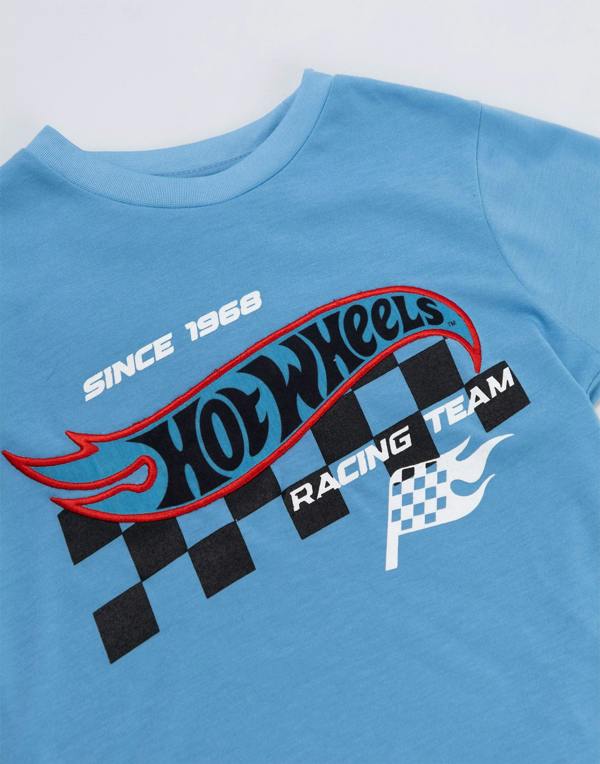 Vanilla Underground Hot Wheels Boys Multicoloured Racing Team Long Sleeve Long Leg Pyjama and Jumper 3 Piece Set