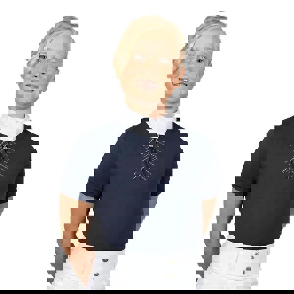 Coldstream Childrens/Kids Harthill Show Shirt - Navy