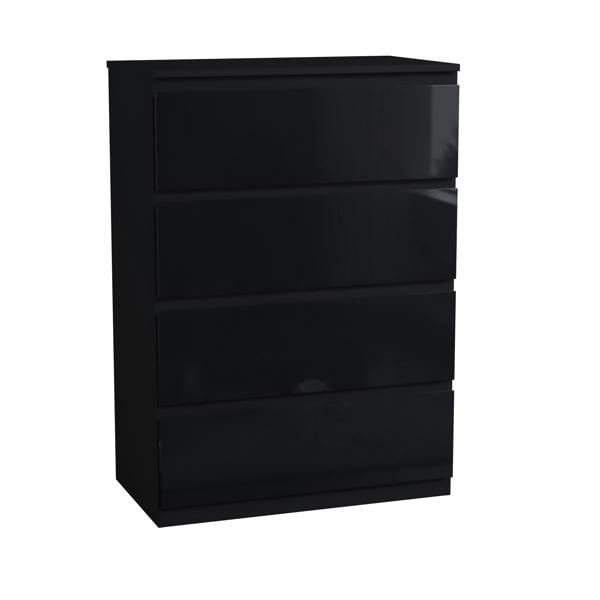 Vida Designs Glinton 4 Drawer Chest, Black