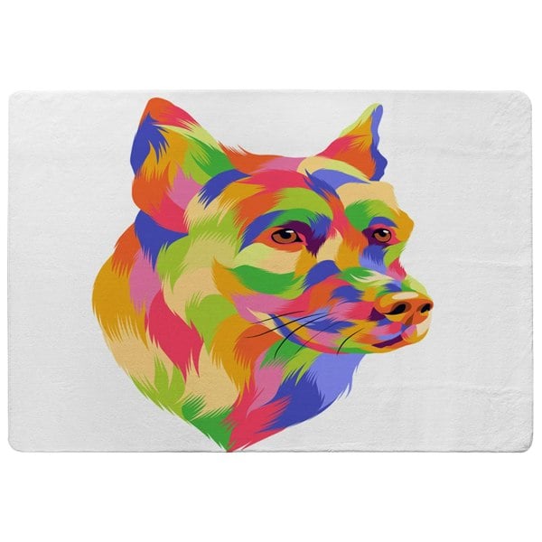 Benjamin Tate Design Amazing Illustration Dog Pop Art (Rug)