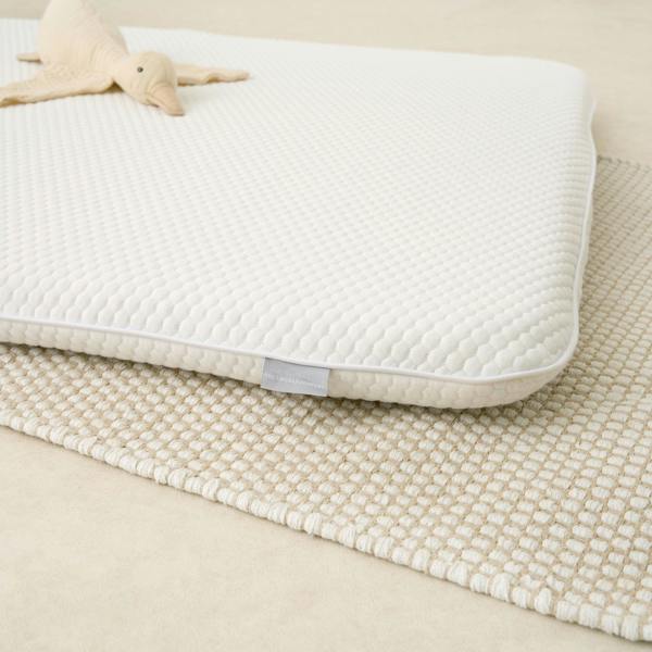 The Tiny Bed Company Tiny Dreamer Natural™ - Coconut Coir & 100% Wool Folding Travel Cot Mattress (95 x 65cm)