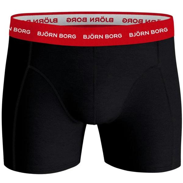 Bjorn BorgBoxer Briefs 3 - pack3 - Pack Contrast Waistband Boxer Briefs, Black w/ red/blue/navyBoxers & Briefs