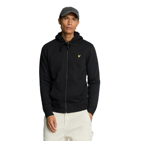 Lyle & Scott Mens Full Zip Hoodie - Jet Black