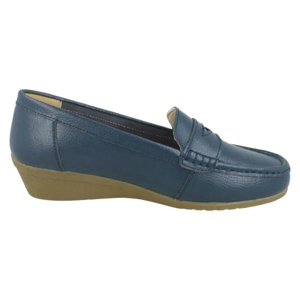 Down to Earth Ladies Down To Earth Leather Loafers F90064