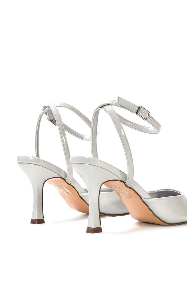 XY LONDON Pointed Toe Stiletto Heels With Ankle Strap