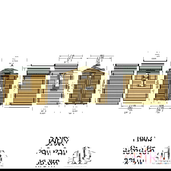 Shire Danbury 9x9 Log Cabin 19mm interlock  Cladding - Best Shed