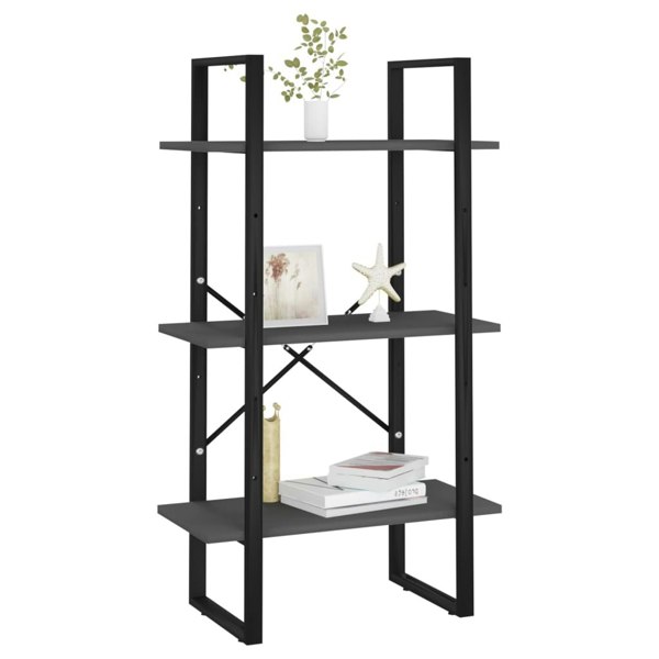 Berkfield Storage Shelf Grey 60x30x105 cm Engineered Wood