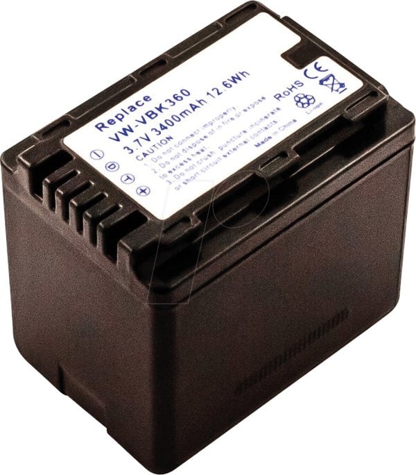 Panasonic VW-VBK360E-K Original Camcorder Battery
