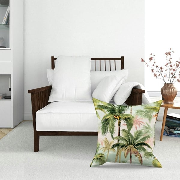 Warren Reed Palm Trees Pattern Floor Cushion