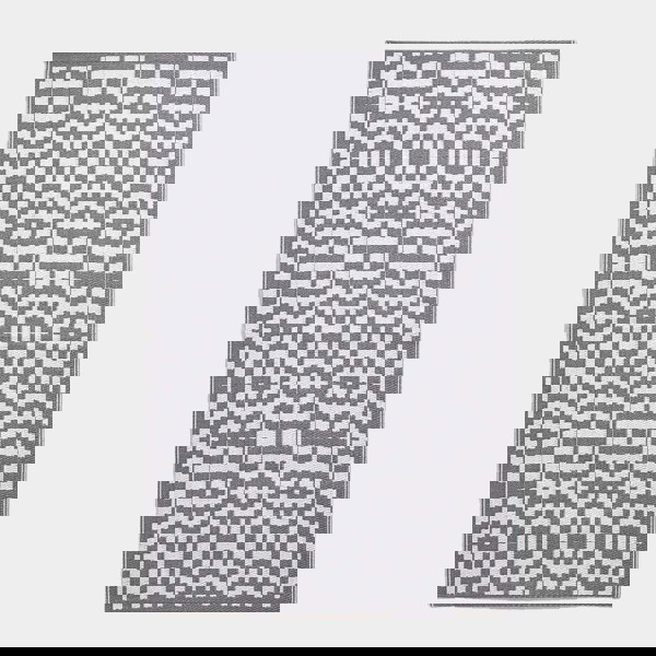 HOMESCAPES Outdoor Rug Luxury Waterproof Reversible Recycled, For Garden, Zoe Geometric