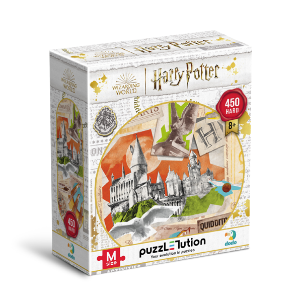 Dodo Harry Potter. Hogwarts School and Quidditch Field Puzzle Hard-M 450 Pieces