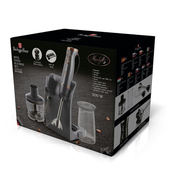 Berlinger Haus 5-Piece Hand Blender Set - Moonlight Collection