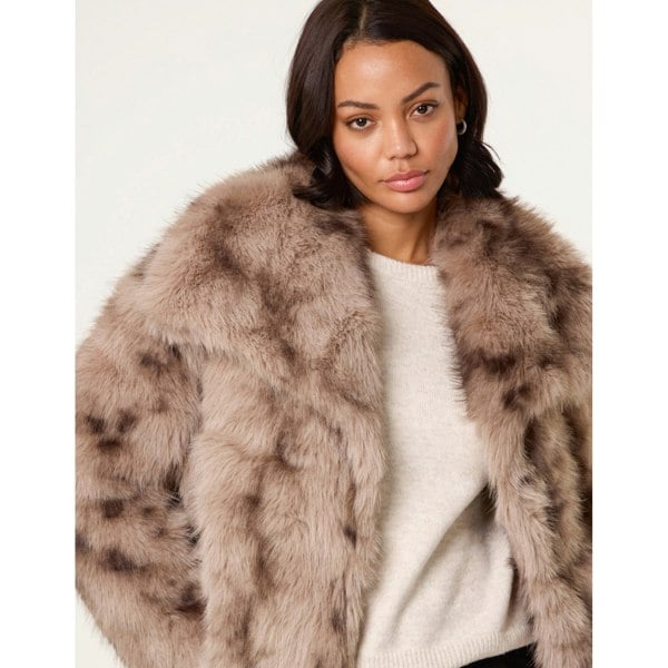 Blue Vanilla Faux Fur Coat